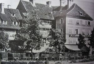 Gastgarten am Marburgerkai - vor 1965